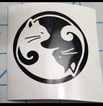 Yin Yang| Cats| Night And Day|Balance|Peace|Love|Inspiration|Vinyl|Decal|Sticker - £2.35 GBP