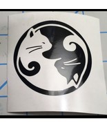 Yin Yang| Cats| Night And Day|Balance|Peace|Love|Inspiration|Vinyl|Decal... - $56.12 MXN
