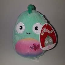 NWT Squishmallows KENT Chameleon Plush Small 5&quot; Valentine&#39;s Day Heart Toy Gift - £10.02 GBP
