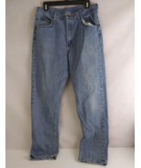 Vintage Wrangler Men&#39;s Distressed Low Rise Straight Leg Jeans Size 34x34 - $18.87 CAD