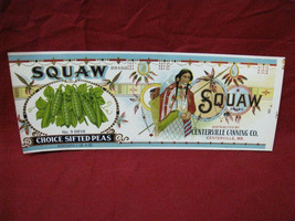 Vintage Squaw Brand Advertising Paper label #2 - £11.15 GBP