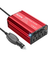 400W Power Inverter, Fsatbtne Dc 12V To 110V Ac Car Plug Adapter Outlet - $775.62 MXN