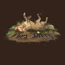 Dog T-shirt S M L Xl 2XL Play Dirty Cotton Nwt Brown - £17.47 GBP