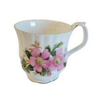 Royal Albert Prairie Rose Bone China Tea Coffee Cup Mug Pink Floral Gold Trim - £9.33 GBP