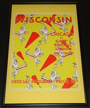 1930 Wisconsin vs Chicago Football Framed 10x14 Poster Official Repro - £38.71 GBP