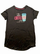 Secret Treasures Women’s Size2XL-3XL Coffee Sleep Shirt Nightgown Black ... - $8.90