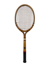 Antique 1935 Wood Spalding Top Flite Open Throat “Autograph” Tennis Racket - $69.29