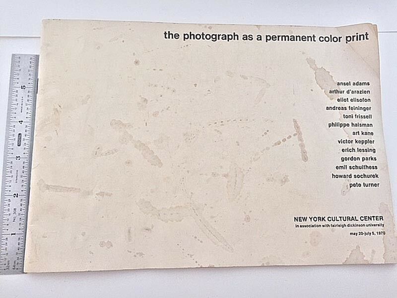 The Photograph as a Permanent Color Print 1970 Karshan New York Cultural... - $19.80