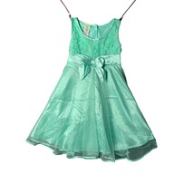 Holiday Edition Girls Size 6 6x Mint Green Sleeveless Formal Dress Tulle Bottom - £18.32 GBP