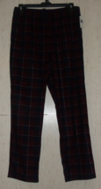 NWT MENS NAUTICA BURGUNDY PLAID SUPER SOFT FLEECE PAJAMA LOUNGE PANTS  S... - $25.20