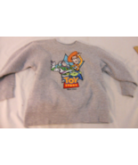 DISCONTINUED DISNEY TOY STORY EMBROIDERED GREY CREWNECK PULLOVER SWEATER... - $41.69 CAD