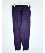Victorias Secret Pink Active Womens Joggers High Rise Tie Waist M Purple... - $24.83 CAD