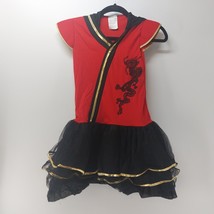 Wonderland Costumes girls Halloween red ninja cutie size l 10-12 Dress Cosplay - £11.13 GBP