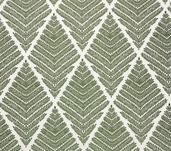 Ballard Designs Emmeline Ivy Green Geo Crypton Performance Fabric 2.1 Yards 55&quot;W - £36.06 GBP