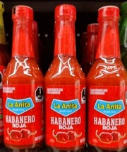 3X La Anita Red Habanero Salsa ( habanero roja ) 3 Bottles of 120ml - Fr... - $398.93 MXN