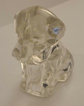 Vintage 1940s Depression Clear Glass 3&quot; Mopey Puppy Dog Candy Container Federal - £12.70 GBP