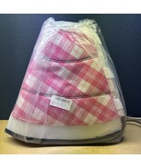 Inkzoo Large PINK PLAID Dog Cone collar NIP - $282.73 MXN