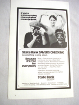 1976 Ad State Bank For Savings, Hartford, Ct. Because Its Free For Every... - £7.37 GBP