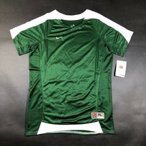 Nike Youth Girls XL Shiny Green White Soccer Jersey Shirt V Neck Fit Dry NWT - £18.80 GBP