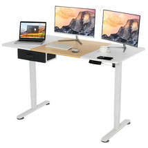 Height Adjustable Electric Standing Desk with USB Charging Port-Gray - $5,310.11 MXN