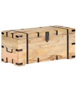 vidaXL Chest Natural Solid Mango Wood Large Chest Rectangular Rustic - €233,51 EUR