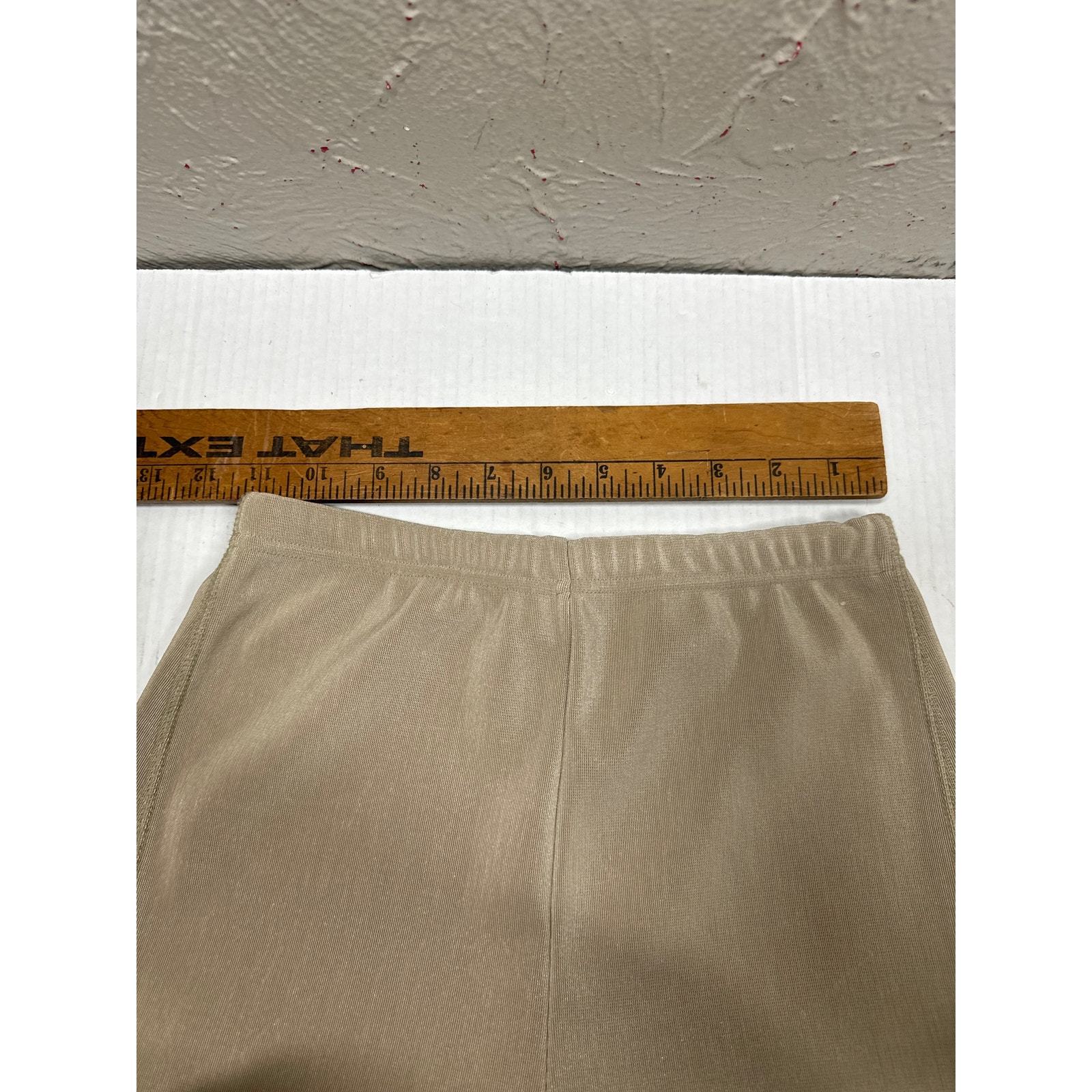 Express Tricot TAN Stretch Ponte Riding Pants Knee Patch Womens Size Medium Item image 4