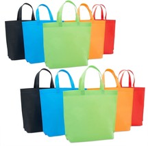 10 Pack Reusable Tote Bags with Handles for Shopping Bulk Cloth Bags for Groceri - £24.70 GBP