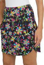 NWT Ladies IBKUL ESTELA BLACK MULTI GOLF TENNIS STRAIGHT SKORT XS S M L & XL image 2