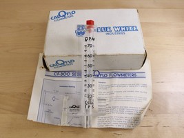 CalQflo CF-300 Flowmeter by Blue White Industries w/ Box, Manual - £22.19 GBP