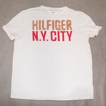 Tommy Hilfiger NY City Tee T Shirt Men&#39;s Medium M Red White - $12.73