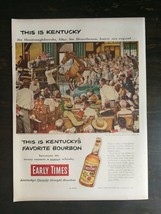 Vintage 1952 Early Times Kentucky Bourbon Whiskey Full Page Original Ad ... - $6.64