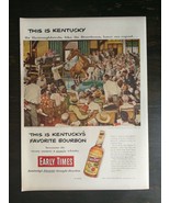 Vintage 1952 Early Times Kentucky Bourbon Whiskey Full Page Original Ad ... - £5.22 GBP