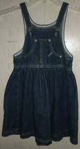 EXCELLENT GIRLS RIVETED Lee BLUE JEAN JUMPER DRESS  SIZE 6X - $23.33