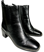Nordstrom Nohazina Lea Black Leather Women&#39;s Slip-on Ankle Booties size ... - €29,23 EUR