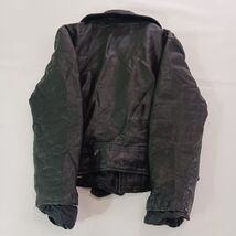 Gino Leather Jacket Girls Size M Fundamental Fashion Euro Style Full Zip Black image 2