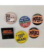 (6) 2000s Democrats Anti-George W Bush Anti-War Impeace End The War Pinb... - £12.05 GBP
