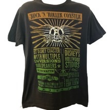 Disney Rock &#39;N Rollercoaster Men&#39;s Unisex Gray Graphic T-Shirt Large Aer... - $14.83