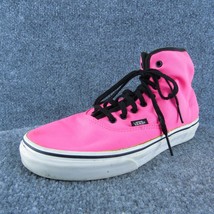 VANS Skateboarding Men Sneaker Shoes Pink Fabric Lace Up Size 8 Medium - £19.75 GBP