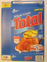 Empty GENERAL MILLS Cereal Box 1998 TOTAL USA OLYMPICS 12 oz Ser 6 - £6.34 GBP