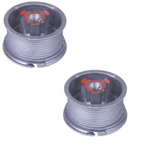 Garage Door Cable Drum 12&#39; Vertical Lift 4&quot; 1″ Tube/Solid Shaft 1/4″ Key... - $29.95
