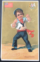 c1880s French Victorian Trade Card Angleterre England Fighting Sailor UK... - £9.57 GBP