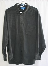 MENS BLUE GREEN CHECKED COTTON LONG SLEEVE SHIRT SAVILE ROW SZ XL #8236 - £7.08 GBP