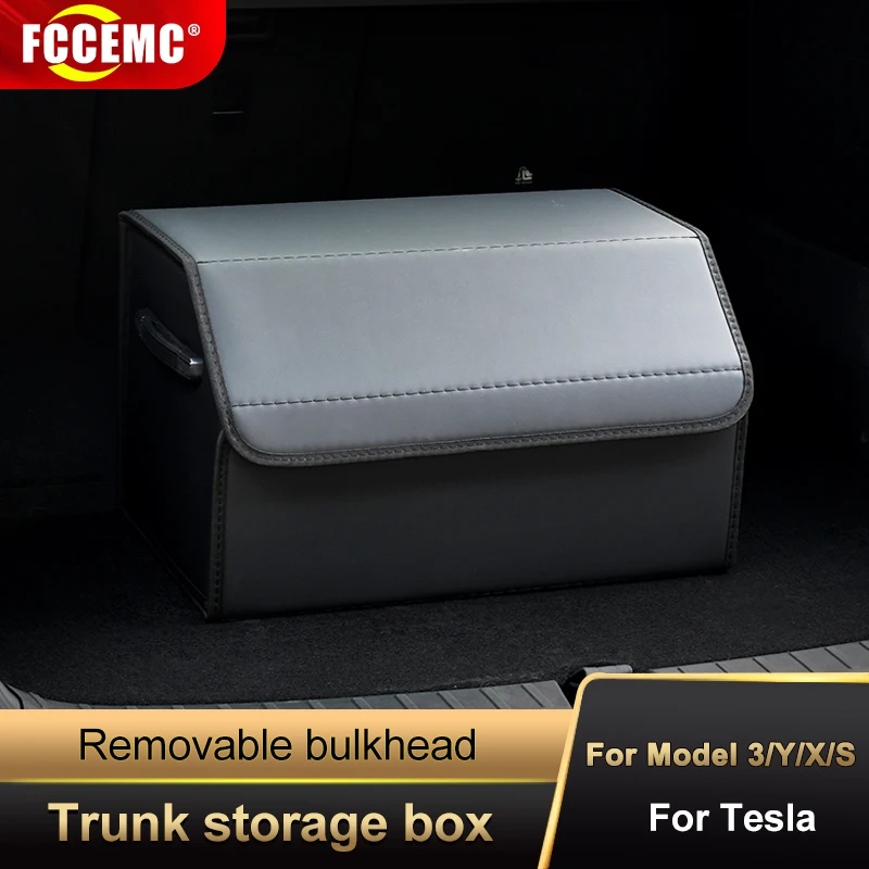 For Tesla Model Y 2022 Car Trunk Storage Box Large Capacity Auto Tools - £165.57 GBP