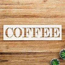 Coffee Stencil Pattern for Walls and Crafts, Reusable Mylar Template, El... - $14.69+