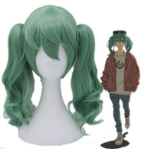 Vocaloid 2017 Album Hatsune Miku Green Curly Wavy Cosplay Wig with Ponytails - £25.94 GBP