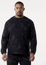 Alphalete Men’s Washed Raw - Cut Sweater - Faded Black, Size Medium - £26.70 GBP