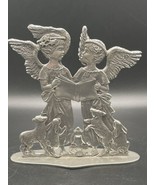 Vintage Seagull Pewter  Music Angels Singing To Animal Figurine Canada 1990 - $18.50