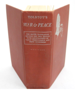 War &amp; Peace by Tolstoy 2 Volumes in 1 Maude Translation Revised 1938 Her... - £14.14 GBP