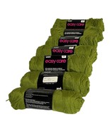 Vintage Lot of 7 Skeins Easy Care Acrylic And Polyester 0042 Avocado Gre... - £38.25 GBP