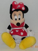 Disney Park Authentic Original Minnie Mouse 14&quot; Stuffed Plush Toy Doll - £19.19 GBP